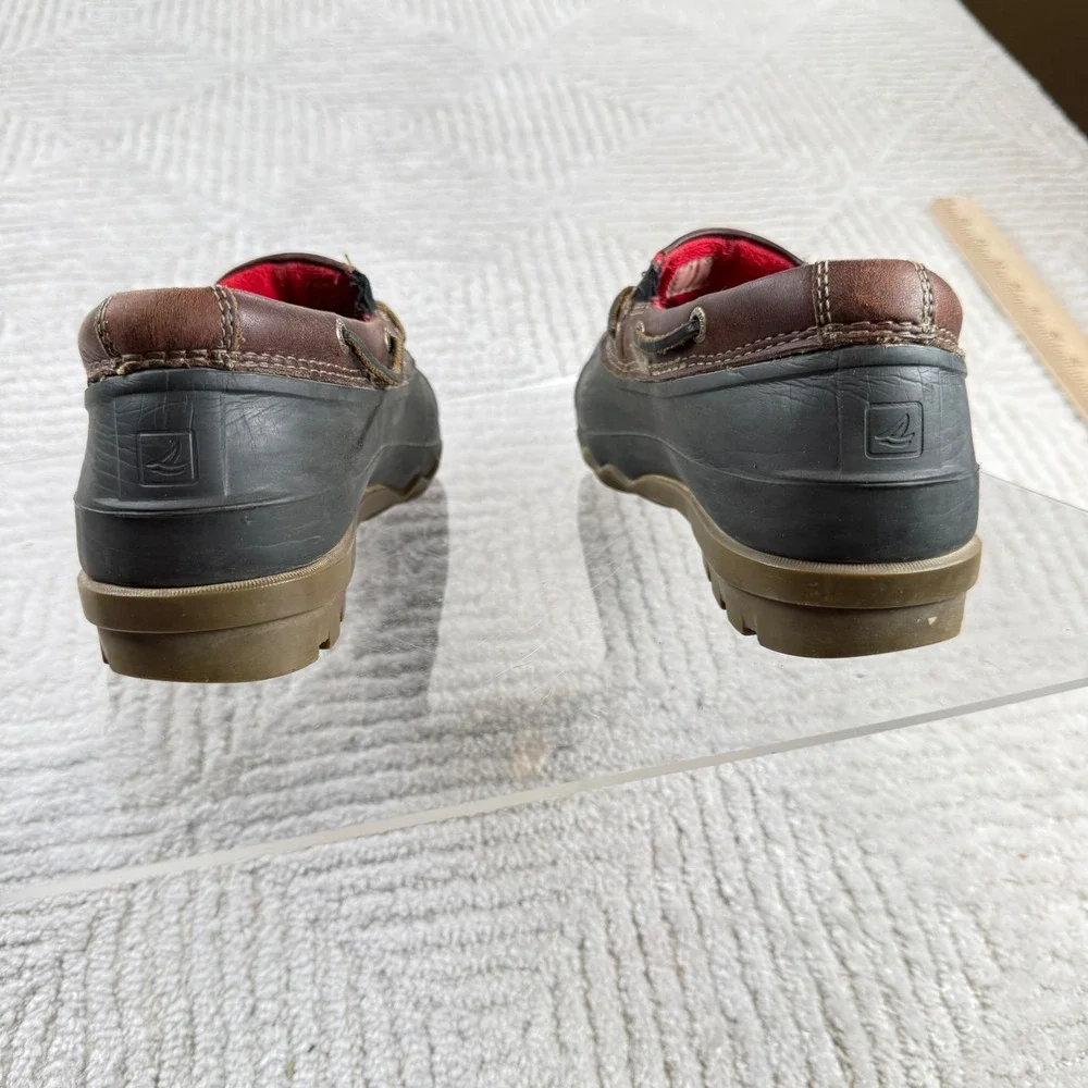 Sperry Duck Shoes Mens 10.5 Waterproof Slip On Rain Loafers Preppy Coastal Gorp